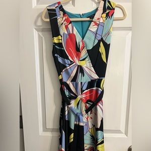 Tahari Asl Women's Sleeveless Surplus Tie Waist Maxi Dress